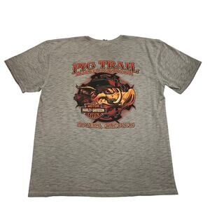 Harley-Davidson Pig Trail Rogers Arkansas Graphic T-Shirt Size XL | Biker Tee